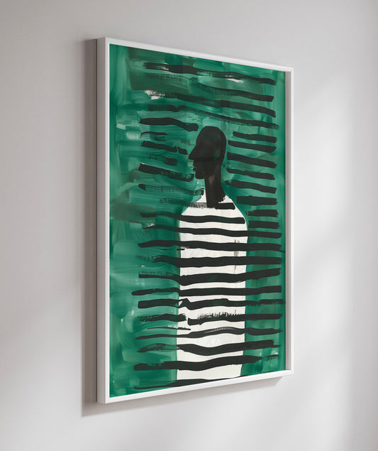 Linhas Verdes com Silhueta