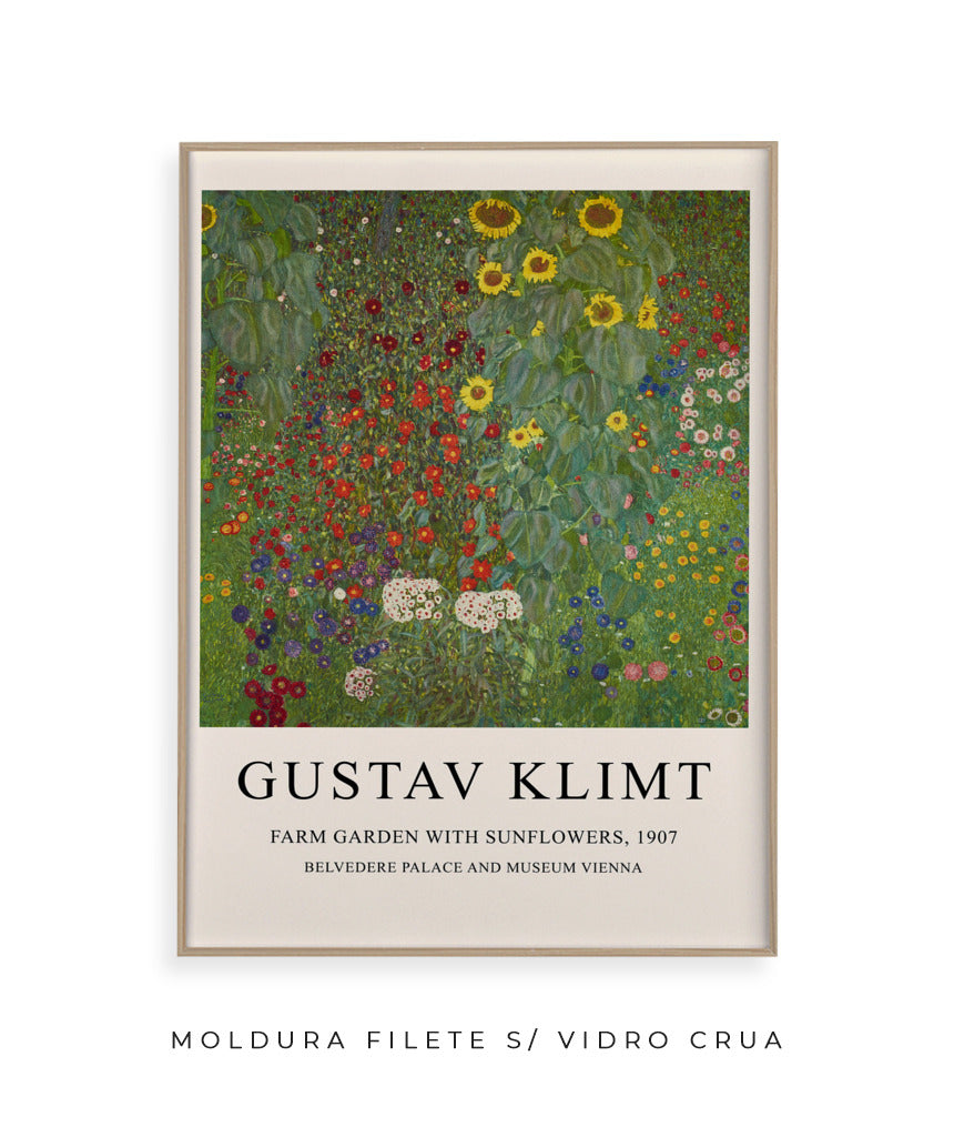 Farm Garden With Sunflowers - Gustav Klimt