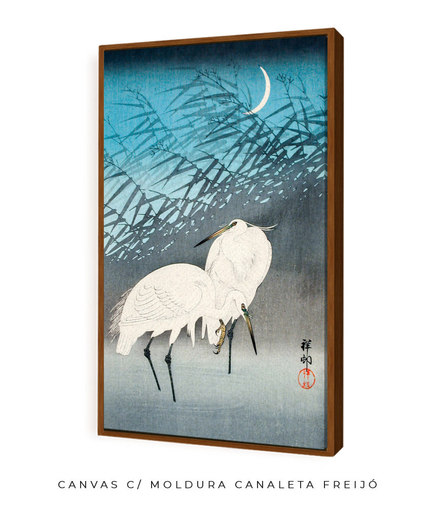 Duas Garças por Ohara Koson