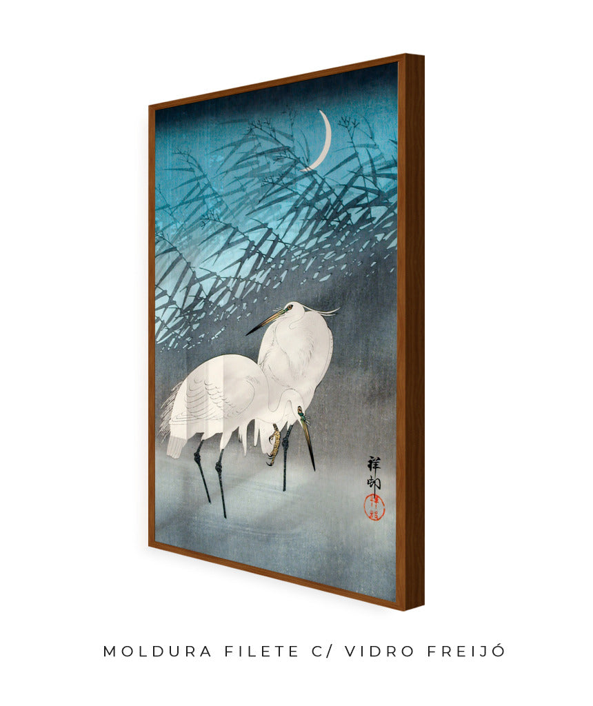 Duas Garças por Ohara Koson