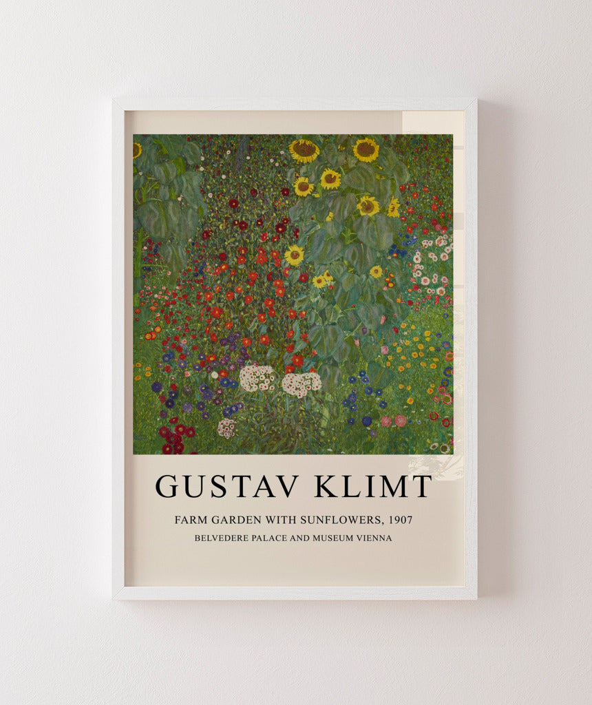 Farm Garden With Sunflowers - Gustav Klimt