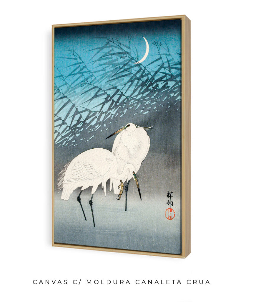 Duas Garças por Ohara Koson