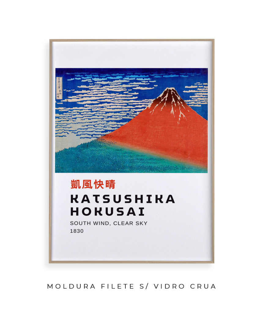 Fuji Vermelho - Hokusai