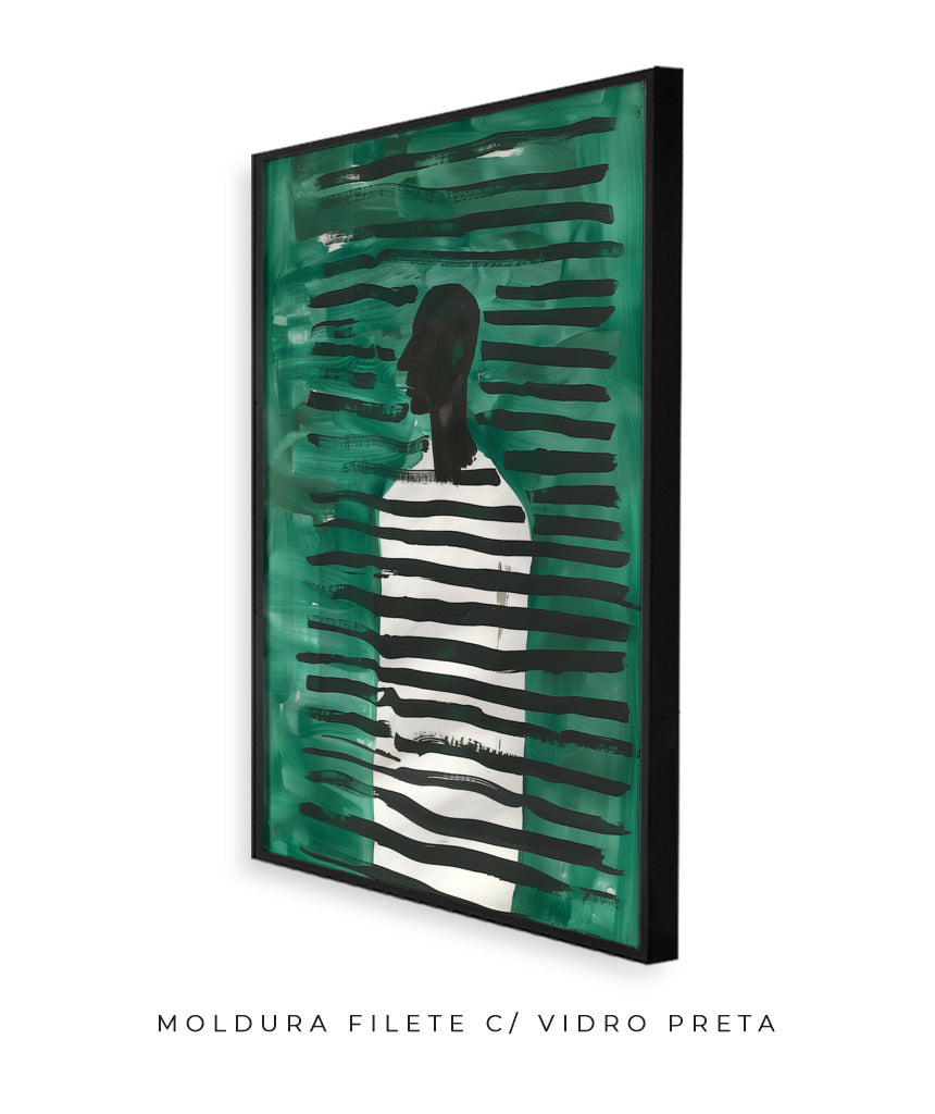 Linhas Verdes com Silhueta