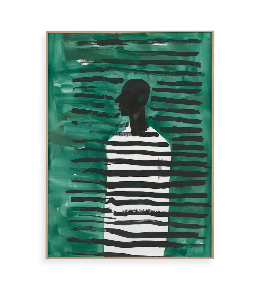 Linhas Verdes com Silhueta