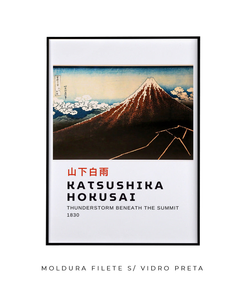 Tempestade Sob o Cume - Hokusai