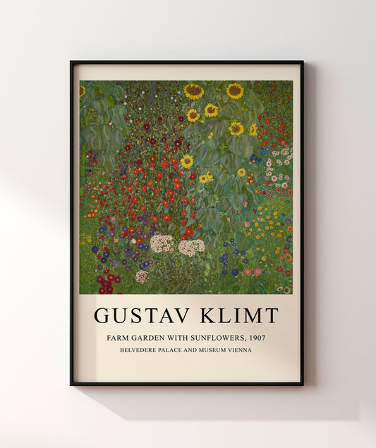 Farm Garden With Sunflowers - Gustav Klimt