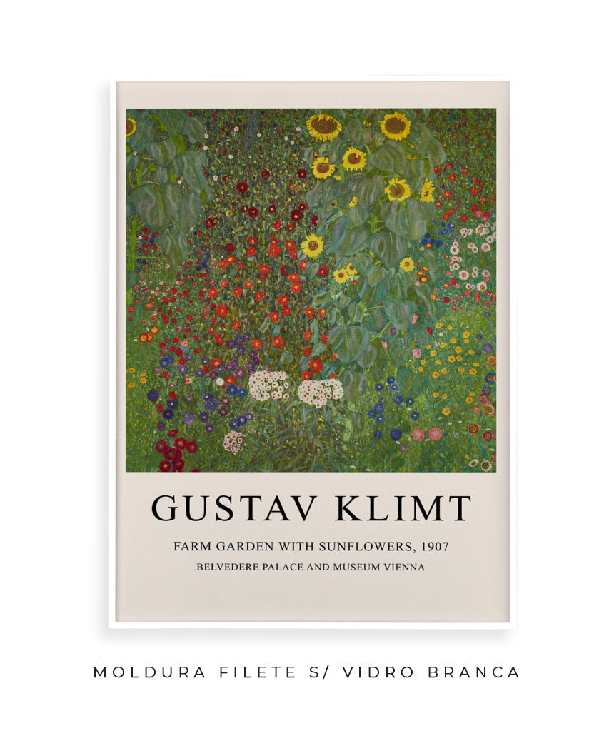 Farm Garden With Sunflowers - Gustav Klimt