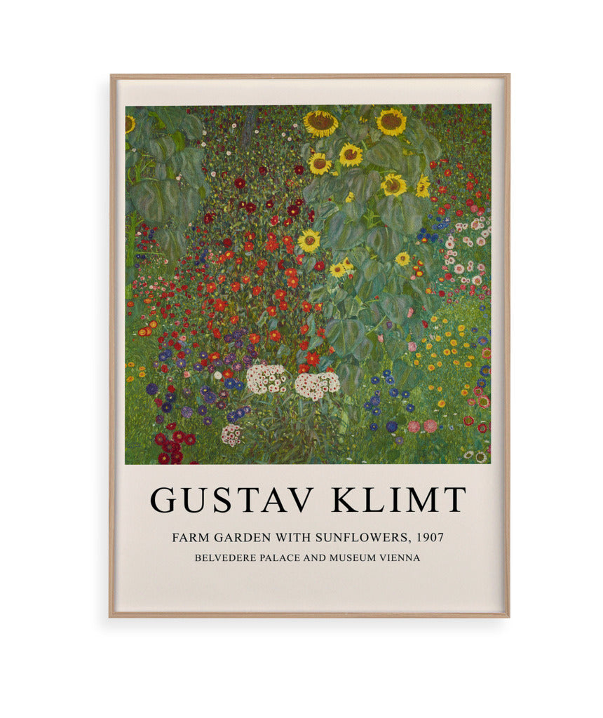 Farm Garden With Sunflowers - Gustav Klimt