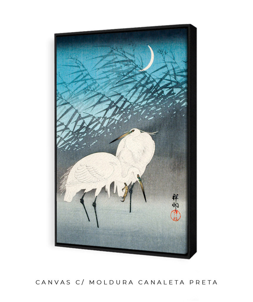 Duas Garças por Ohara Koson