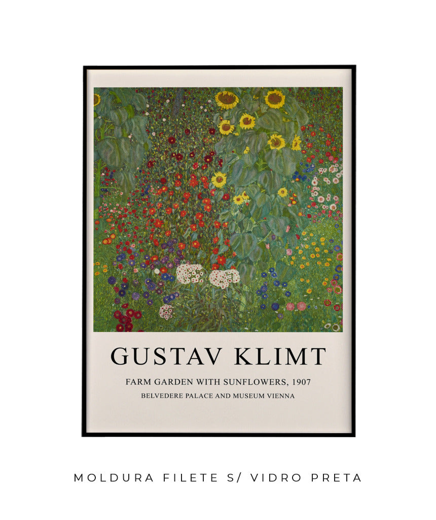Farm Garden With Sunflowers - Gustav Klimt