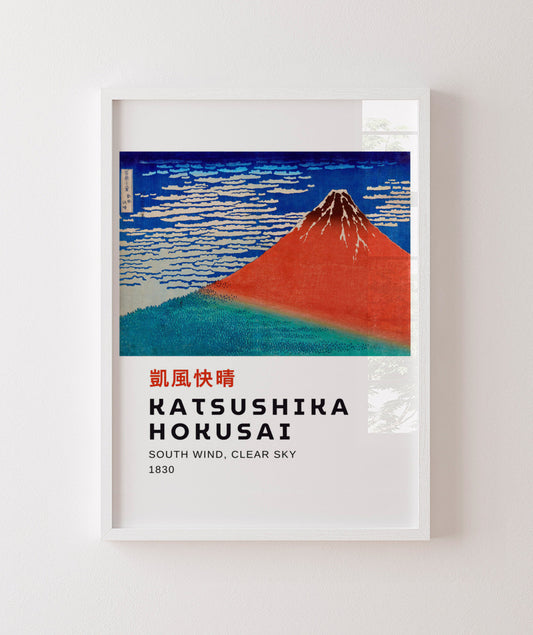 Fuji Vermelho - Hokusai