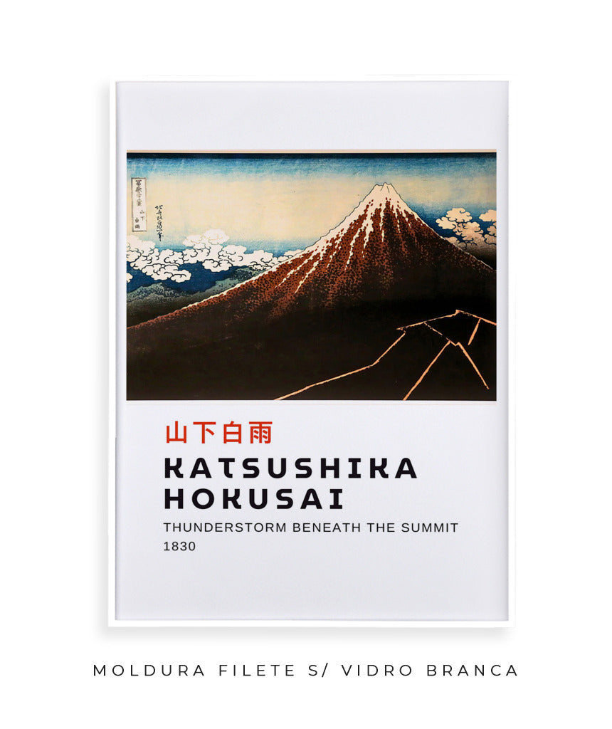 Tempestade Sob o Cume - Hokusai