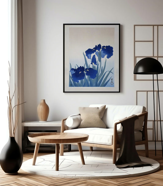 Flores de Íris por Ohara Koson