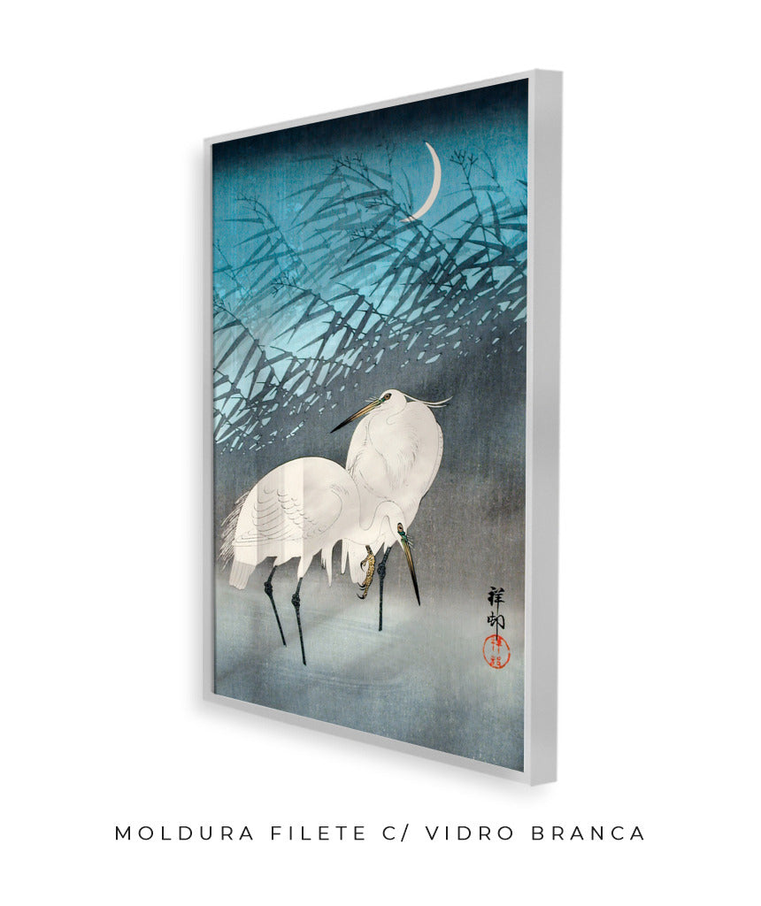 Duas Garças por Ohara Koson