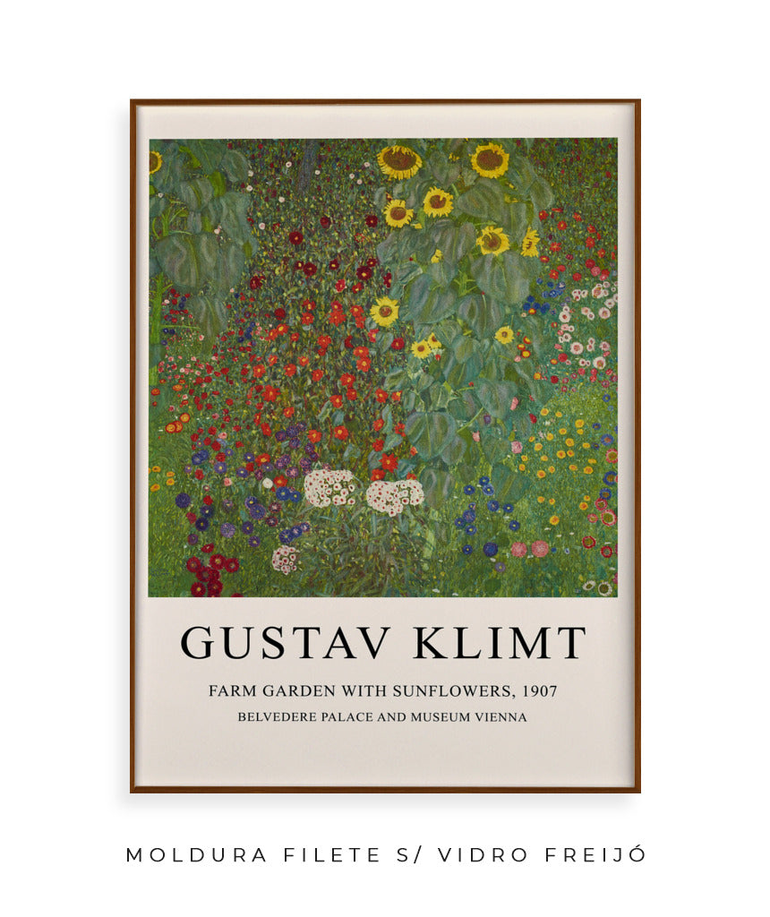 Farm Garden With Sunflowers - Gustav Klimt
