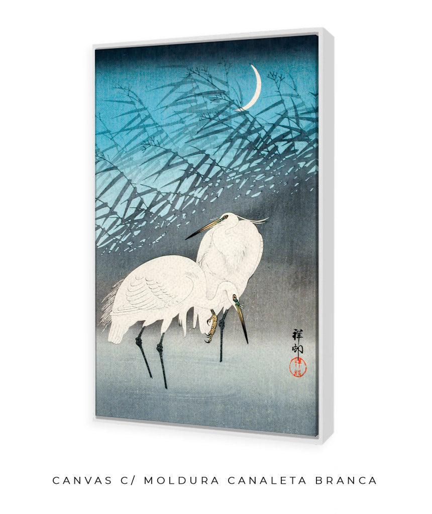 Duas Garças por Ohara Koson