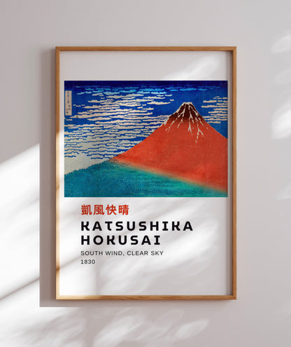 Fuji Vermelho - Hokusai