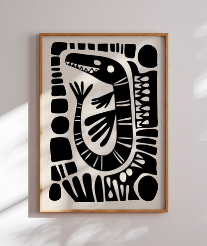 Cobra em xilo