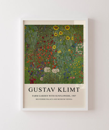 Farm Garden With Sunflowers - Gustav Klimt