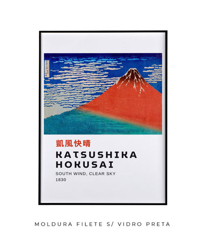 Fuji Vermelho - Hokusai