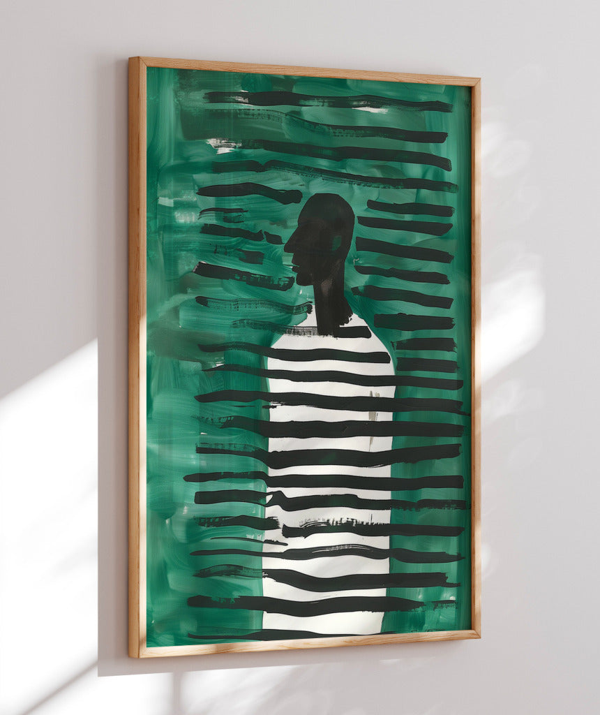 Linhas Verdes com Silhueta