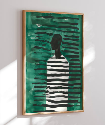Linhas Verdes com Silhueta