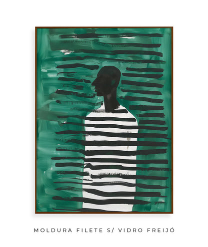 Linhas Verdes com Silhueta