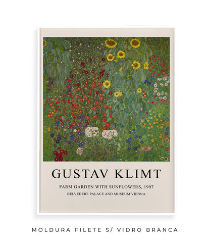 Farm Garden With Sunflowers - Gustav Klimt