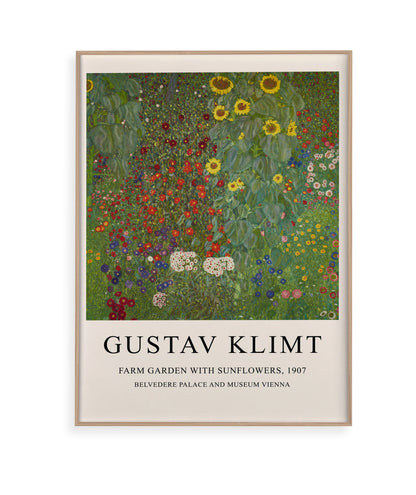 Farm Garden With Sunflowers - Gustav Klimt