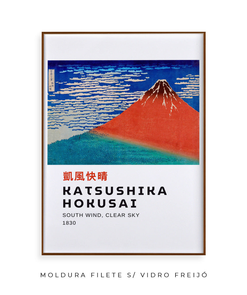 Fuji Vermelho - Hokusai