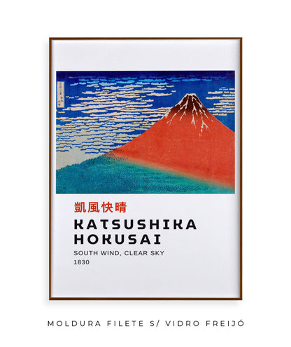 Fuji Vermelho - Hokusai