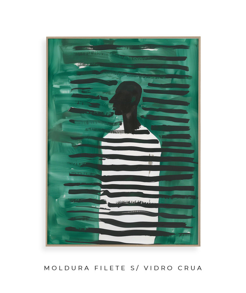 Linhas Verdes com Silhueta