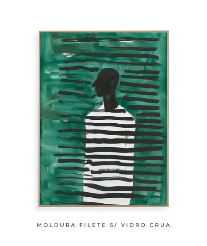 Linhas Verdes com Silhueta