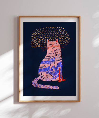 Gato no escuro